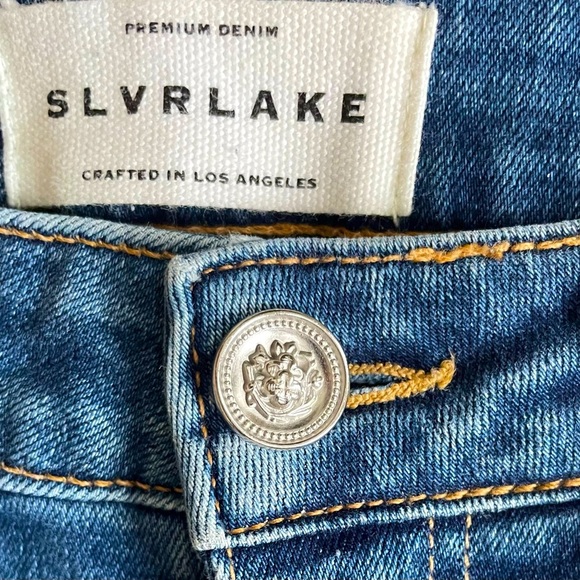 SLVRLAKE Lou Lou Mid-Rise Straight Cropped Jeans. Size 28. - Picture 7 of 11